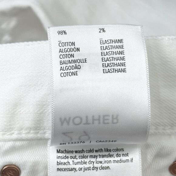 Mother Mens MR Tooth and Nail The Highball Jeans Straight Leg White Size 29X31 - Picture 12 of 13